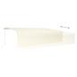 Preview: Markise Manuell Einziehbar mit Rollo 6x3 m Creme