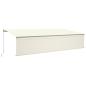 Preview: Markise Manuell Einziehbar mit Rollo & LED 6x3 m Creme