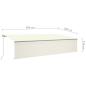 Preview: Markise Manuell Einziehbar mit Rollo & LED 6x3 m Creme