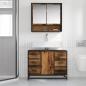 Preview: Badezimmermöbel-Set 2 stk. Altholz 80 x 33 x 60 cm