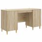 Preview: Schreibtisch Sonoma-Eiche 142,5 x 50 x 75 cm Holzwerkstoff
