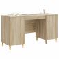 Preview: Schreibtisch Sonoma-Eiche 142,5 x 50 x 75 cm Holzwerkstoff