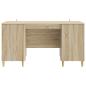 Preview: Schreibtisch Sonoma-Eiche 142,5 x 50 x 75 cm Holzwerkstoff