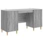 Preview: Schreibtisch Graues Sonoma 142,5 x 50 x 75 cm Holzwerkstoff