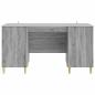 Preview: Schreibtisch Graues Sonoma 142,5 x 50 x 75 cm Holzwerkstoff