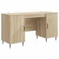 Preview: Schreibtisch Sonoma-Eiche 142,5 x 50 x 75 cm Holzwerkstoff
