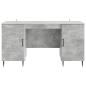 Preview: Schreibtisch Betongrau 142,5 x 50 x 75 cm Holzwerkstoff