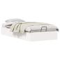 Preview: Ottoman Bettgestell mit Stauraum Weiß 75 x 190 cm