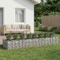 Preview: ARDEBO.de - Gabionen-Hochbeet 3 stk. 400 x 100 x 60 cm Verzinkter Stahl