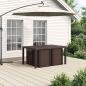 Preview: Garten Essgruppe 5 stk. Braun und Creme PP