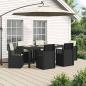 Preview: ARDEBO.de - Garten Essgruppe 7 Stk. Anthrazit und Creme PP