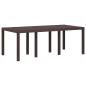 Preview: Garten Essgruppe 7 stk. Braun und Taupe PP
