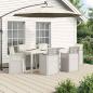 Preview: ARDEBO.de - Garten Essgruppe 7 Stk. Weiß und Creme PP