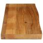 Preview: Tischplatte mit Baumkante 100x30x2,5 cm Massivholz Mango
