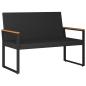 Preview: Bank Outdoor 2 -Seater 107 x 61 x 80 cm Poly-Rattan Rechteckig