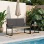 Preview: Bank Outdoor 2 -Seater 107 x 61 x 80 cm Poly-Rattan Rechteckig