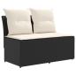 Preview: 2 Stück Garten Mittel Sofa Mit Hochklapptisch Poly-Rattan
