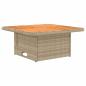 Preview: 2 Stück Garten Mittel Sofa Mit Hochklapptisch Poly-Rattan