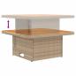 Preview: 2 Stück Garten Mittel Sofa Mit Hochklapptisch Poly-Rattan