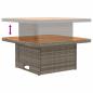 Preview: 2 Stück Garten Mittel Sofa Mit Hochklapptisch Poly-Rattan