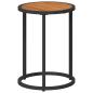Preview: Kaffeetisch Set 2 stk. Natürlich und Schwarz 55 x 55 x 45 cm