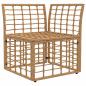 Preview: Modulares Outdoor-Ecksofa Natur Poly-Rattan