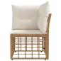 Preview: Modulares Outdoor-Ecksofa Natur Poly-Rattan
