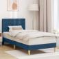 Preview: ARDEBO.de - Bettrahmen mit Kopfteil Blau 80 x 200 cm Stoff