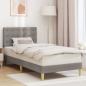 Preview: ARDEBO.de - Bettrahmen mit Kopfteil Taupe 90 x 200 cm Stoff