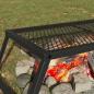 Preview: Faltbarer Campinggrill 58 x 31 x 2 cm Legierter Stahl Schwarz