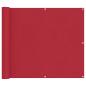 Preview: Balkonsichtschutz 100 x 500 cm Oxford-Stoff Rechteckig Rot