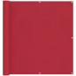 Preview: Balkonsichtschutz 110 x 300 cm Oxford-Stoff Rechteckig Rot
