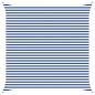 Preview: Sonnensegel Blau und Weiß 4,5 x 4,5 m 100 % Polyester Oxford