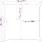 Preview: Sonnensegel Blau und Weiß 4,5 x 4,5 m 100 % Polyester Oxford