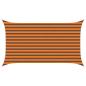 Preview: Sonnensegel Orange und Braun 2 x 3,5 m 100 % Polyester Oxford