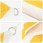 Preview: Sonnensegel Gelb und Weiß 6 x 5 m 100 % Polyester Oxford