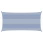 Preview: Sonnensegel Blau und Weiß 6 x 3 m 100 % Polyester Oxford