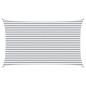 Preview: Sonnensegel Hellgrau und Weiß 5 x 3 m 100 % Polyester Oxford