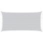 Preview: Sonnensegel Hellgrau und Weiß 6 x 3 m 100 % Polyester Oxford