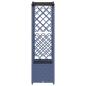 Preview: Hochbeet mit Rankgitter und Dach Grau 163 x 40 x 138 cm PP