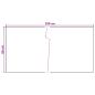 Preview: Balkonsichtschutz Dunkelgrau 300 x 80 cm Poly-Rattan