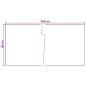 Preview: Balkonsichtschutz Dunkelgrau 300 x 90 cm Poly-Rattan