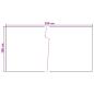 Preview: Balkonsichtschutz Dunkelgrau 300 x 100 cm Poly-Rattan