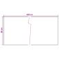 Preview: Balkonsichtschutz Dunkelgrau 400 x 90 cm Poly-Rattan