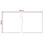 Preview: Balkonsichtschutz Dunkelgrau 500 x 80 cm Poly-Rattan