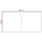 Preview: Balkonsichtschutz Dunkelgrau 500 x 90 cm Poly-Rattan