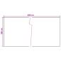 Preview: Balkonsichtschutz Dunkelgrau 500 x 100 cm Poly-Rattan