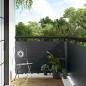 Preview: ARDEBO.de - Balkonsichtschutz Dunkelgrau 600 x 90 cm Poly-Rattan