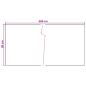 Preview: Balkonsichtschutz Dunkelgrau 600 x 90 cm Poly-Rattan