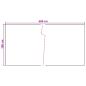 Preview: Balkonsichtschutz 600 x 100 cm Poly-Rattan Dunkelgrau